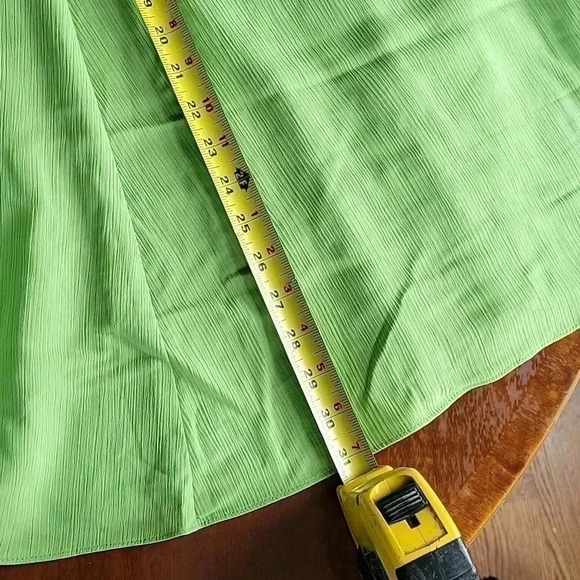 Maggie Sweet Spring Green A line Pocket Skirt Size 1X Petite - Picture 5 of 8